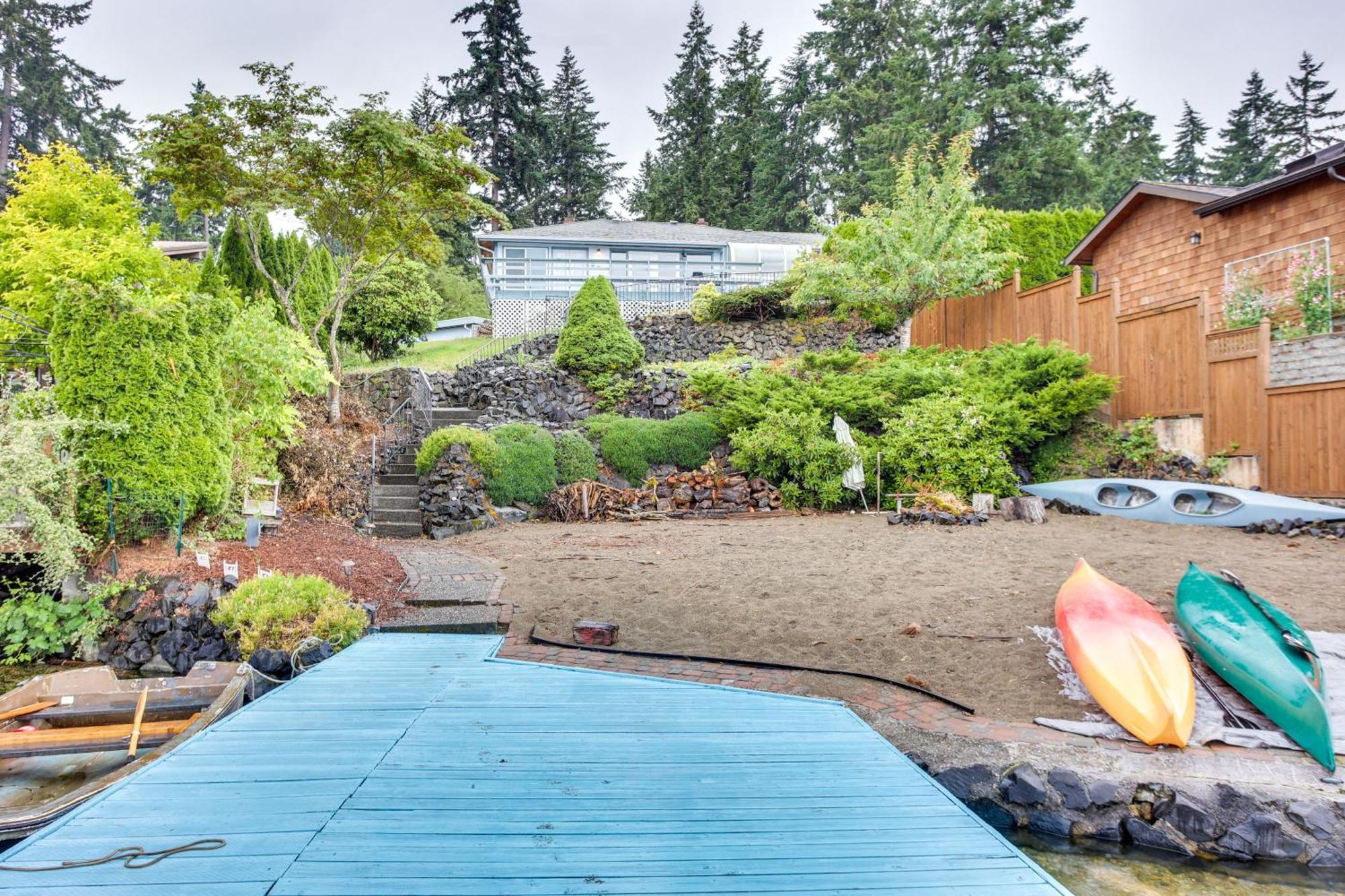Tacoma Home On Steilacoom Lake With Dock! מראה חיצוני תמונה