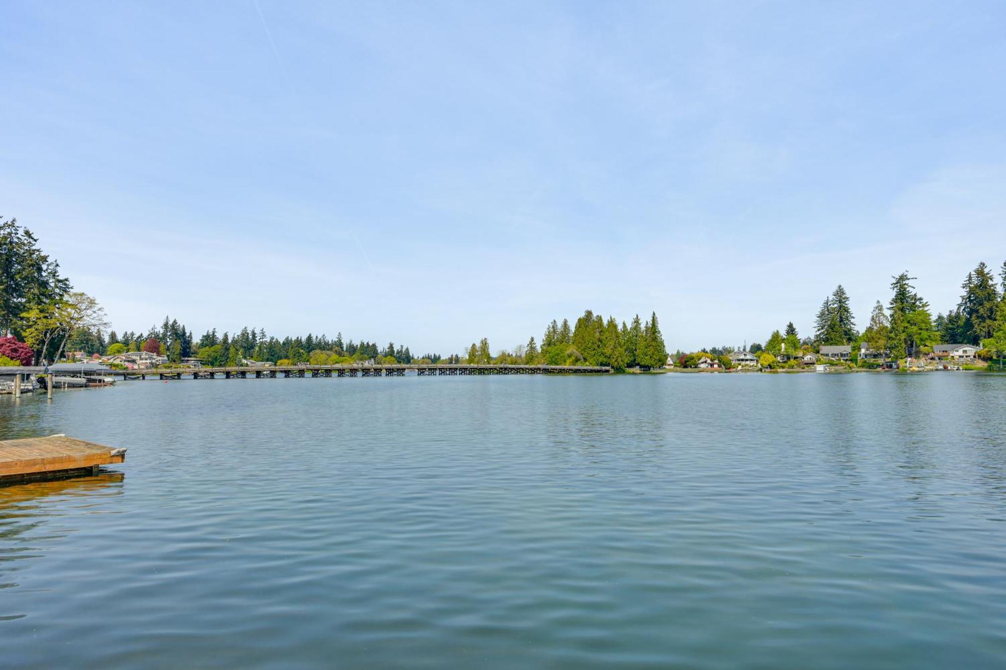 Tacoma Home On Steilacoom Lake With Dock! מראה חיצוני תמונה