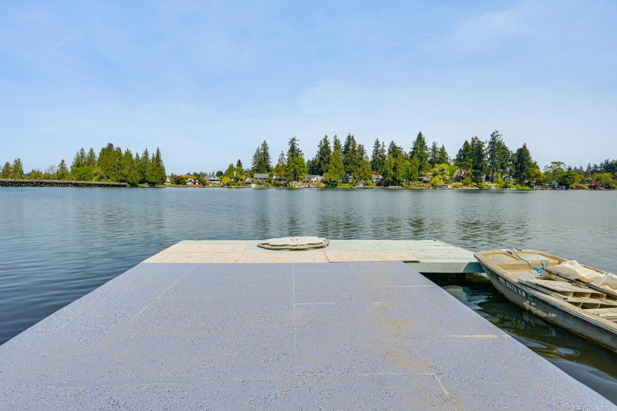 Tacoma Home On Steilacoom Lake With Dock! מראה חיצוני תמונה