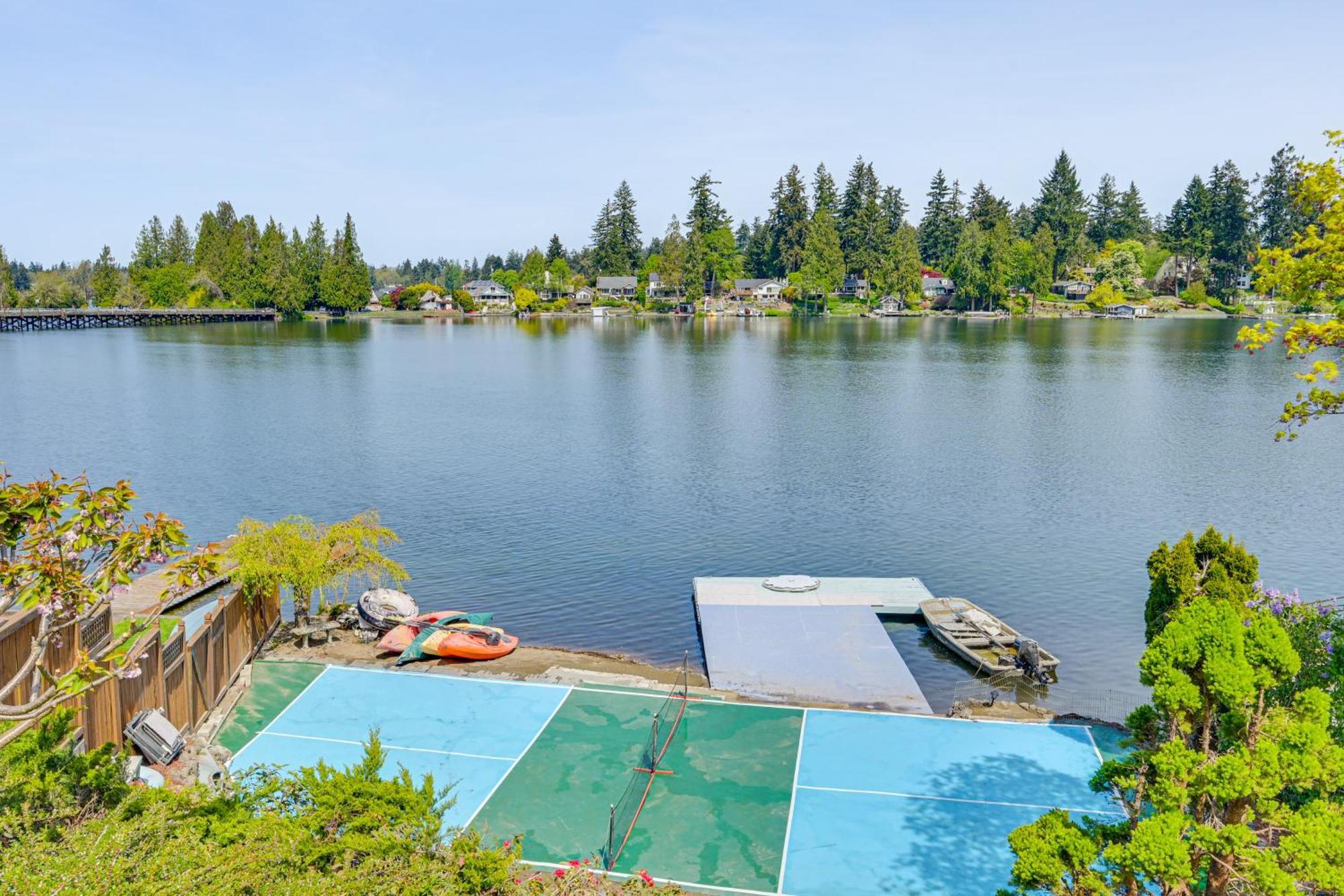 Tacoma Home On Steilacoom Lake With Dock! מראה חיצוני תמונה